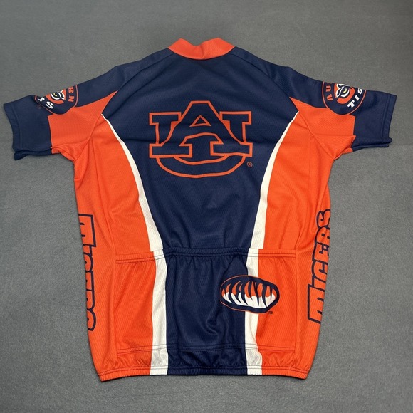 Auburn Tigers NCAA Cycling Jersey Men's Large Adrenaline Promotion Bike - Picture 2 of 7